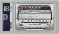 2023 Bowman Draft Chrome Tayshaun Walton 1st RC 1/1 Superfractor Auto PSA 9 - Image 2