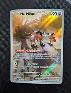 Pokemon TCG Mr. Mime 179/165 SV Scarlet & Violet 151 IR Holo English 90HP Basic - Image 1
