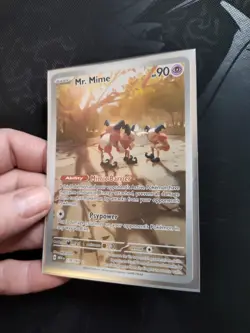 Pokemon TCG Mr. Mime 179/165 SV Scarlet & Violet 151 IR Holo English 90HP Basic - Image 4
