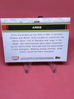 2026 Topps Chrome Marvel 008 Ares Storm Lighting Black Refractor SP /10 - Image 2