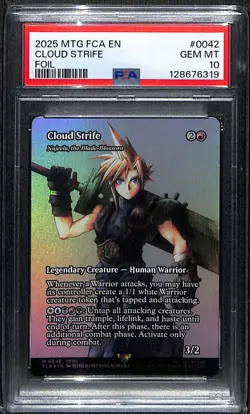 MTG Cloud Strife Foil 0042 PSA 10 - Image 1
