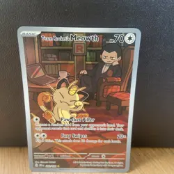 Pokemon TCG Team Rocket's Meowth Card 203/182 - Image 2
