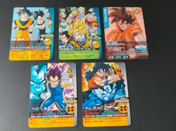 Promo Lot of Vegeta Dragon Ball card Japanese BANDAI M003 V-001 V-005 eb140 - Image 1