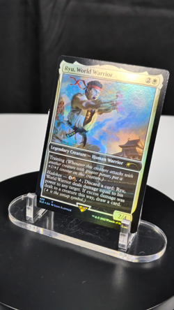 MTG Ryu World Warrior SECRET LAIR FOIL NM Street Fighter SLD #0429 Rare Full Art - Image 2