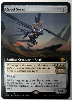 MTG: The Brothers' War - Steel Seraph - Extended Rare 311 - NM - Image 1