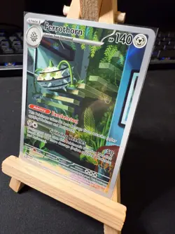 Pokemon TCG Ferrothorn 209/182 Illustration Rare – Paradox Rift – Near Mint - Image 1