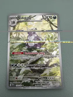 Pokemon TCG Nidoking 174/165 SV 151 English Illustration Rare NM/MINT - Image 1