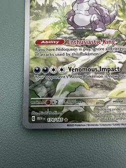 Pokemon TCG Nidoking 174/165 SV 151 English Illustration Rare NM/MINT - Image 5