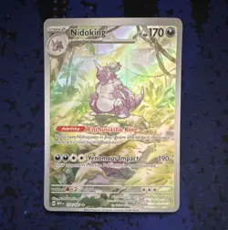 Pokemon TCG Nidoking 174/165 SV 151 Illustration Rare NM - Image 1