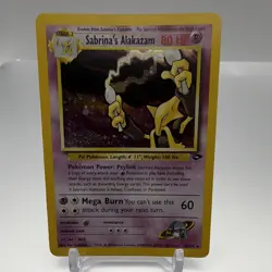 Sabrina's Alakazam Holo Foil Rare Pokemon TCG Card #16/132 Gym Challenge 🍥 LP - Image 1