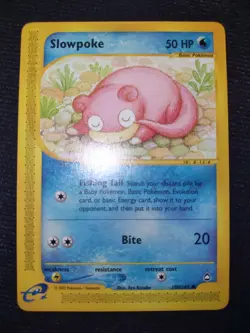 Slowpoke 108/147 Pokemon Trading Card Game eCard Aquapolis Near Mint NM - Image 1