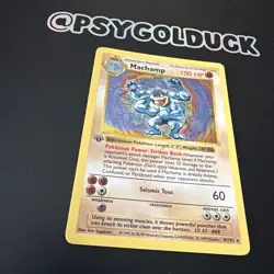 Machamp 8/102 1st Edition Shadowless LP WOTC Base Set Pokemon Card A1 - Image 2