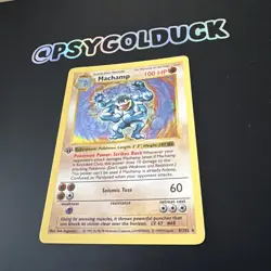 Machamp 8/102 1st Edition Shadowless LP WOTC Base Set Pokemon Card A1 - Image 3