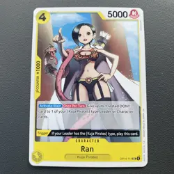 ONE PIECE Card OP14-114 UC Ran Kuja Pirates Yellow Ranged Character - Image 1