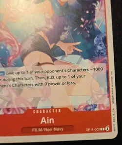 Ain OP11-002 Common A Fist Of Divine Speed One Piece Card Game - Image 5