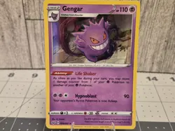 Pokemon Card Gengar 085/202 Sword & Shield Holo Rare Near Mint - Image 1