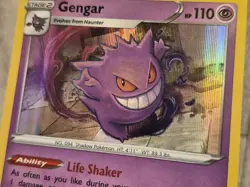 Pokemon Card Gengar 085/202 Sword & Shield Holo Rare Near Mint - Image 5