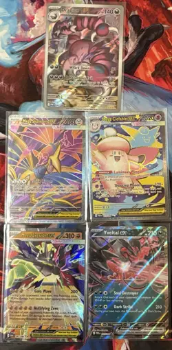 Pokemon TCG EX Holo Lot Drapion Mega Skarmory Clefable Yveltal Zygarde 5 Cards - Image 1