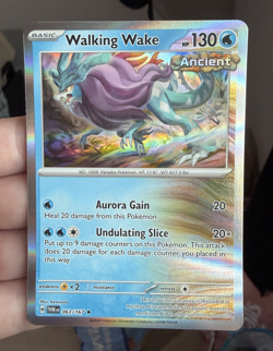 Walking Wake Holo Rare Pokemon Card - Image 1