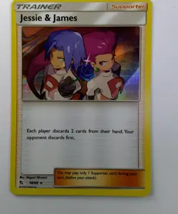 Jessie James 58/68 Hidden Fates Rare Holo Pokemon Card NM 58 - Image 1