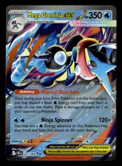 Mega Greninja ex 022/086 Holo Double Rare Chaos Rising Pokemon Card - Image 2