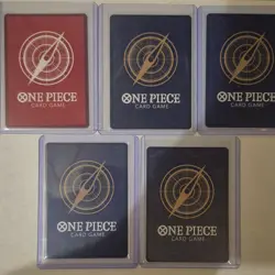 Bandai One Piece Card Game OP-01 Holo Parallel Japanese 5-Card Lot Shanks - Image 2