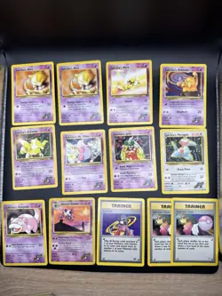 Lot of 67 Vintage Pokemon Gym Heroes Cards WOTC, Most MP, Few LP/HP. 15 Trainers - Image 3
