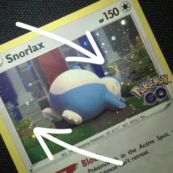 DOUBLE SWIRL BLEED 🌀💫 Snorlax 055/078 Cosmos Holo Promo 2022 GO Pokemon Card - Image 1
