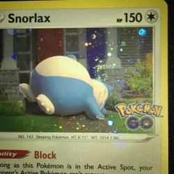 DOUBLE SWIRL BLEED 🌀💫 Snorlax 055/078 Cosmos Holo Promo 2022 GO Pokemon Card - Image 2
