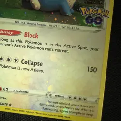 DOUBLE SWIRL BLEED 🌀💫 Snorlax 055/078 Cosmos Holo Promo 2022 GO Pokemon Card - Image 4