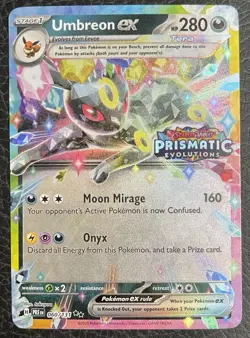 Pokemon Umbreon EX TCG Prismatic Evolution Stamped Promo Card 060/131 - Image 1