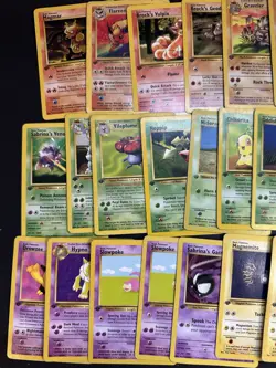 1st Edition Pokemon Card Lot NM MP HP DMG Vintage TCG VTG Trading Cards 90s Y2K - Image 1