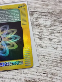 Rainbow Energy 144/147 Aquapolis Reverse Holo Rare e-Reader Card LP Mark On Back - Image 5