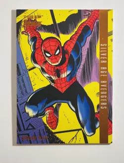 2022 Fleer Ultra Avengers SPIDER-MAN 524/549 Silver Age Avengers Orange Foil - Image 1