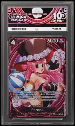 ACE GEM MINT 10 Perona EB03-045 SP Heroines Edition One Piece TCG - Image 1