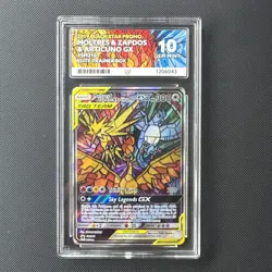 Moltres & Zapdos & Articuno GX SM210 - Perfect Subs - Ace Gem Mint 10 - Image 1