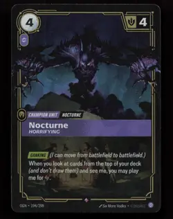 Nocturne Horrifying 194/298 Rare Origins Riftbound Foil Near Mint - Image 1