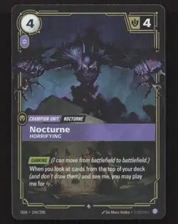 Nocturne Horrifying 194/298 Rare Origins Riftbound Foil Near Mint - Image 1