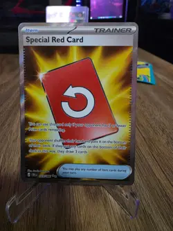 Special Red Card Holo Ultra Rare ME04: Chaos Rising 113/086 Pokemon - Image 1