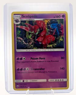 Pokemon Scolipede 58/147 Burning Shadows Sun & Moon Rare TCG Trading Card Game - Image 1
