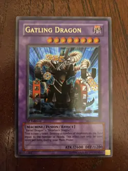 Gatling Dragon 1st Ed. yugioh FET-EN035 Ultra Rare yu-gi-oh card FETEN035 - Image 1