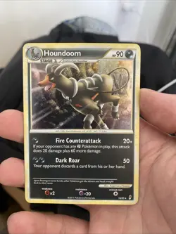 Houndoom 10/95 2011 Call of Legends Pokemon Card TCG Holo Rare - Image 1