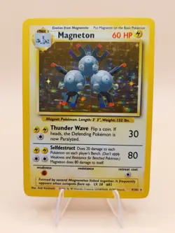 Magneton Holo Rare Base Set 9/102 Pokemon Card - WOTC 1999 - Image 1