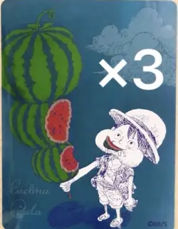 ​[PRESALE] 3 ONE PIECE Metakira Cards Luffy Watermelon NatsuComi 2026 Promo Foil - Image 1
