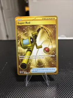 Super Rod 276/193 Pokemon TCG Paldea Evolved Holo Hyper Rare Gold Card - Image 1