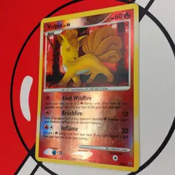 VULPIX SH6 Reverse Holo Rare Platinum Base Set Pokemon Pokemon Card LP/MP - Image 2