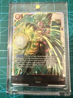 Dragon Ball Broly FB08-122 Secret Rare Saiyan's Pride English Card Fusion World - Image 1