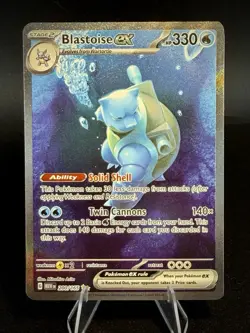 Pokemon 151 Blastoise EX 200/165 SIR Special Illustration Rare NM Alt Art Card - Image 1