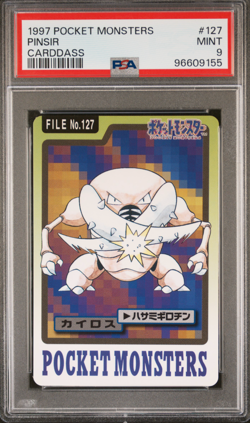 PSA 9 Pinsir 127 Carddass Mint Pokemon Card Vending 1997 Pocket Monsters - Image 1