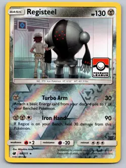 Registeel (Pokemon League) 68/111 Cards Pokemon Reverse Holo LP - Image 1